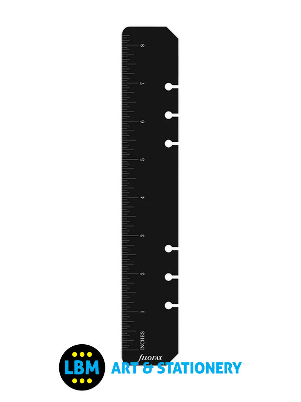 Filofax - A5 size Black Ruler Today Page Marker Organiser Refill 343609 - LBM Art & Stationery Store