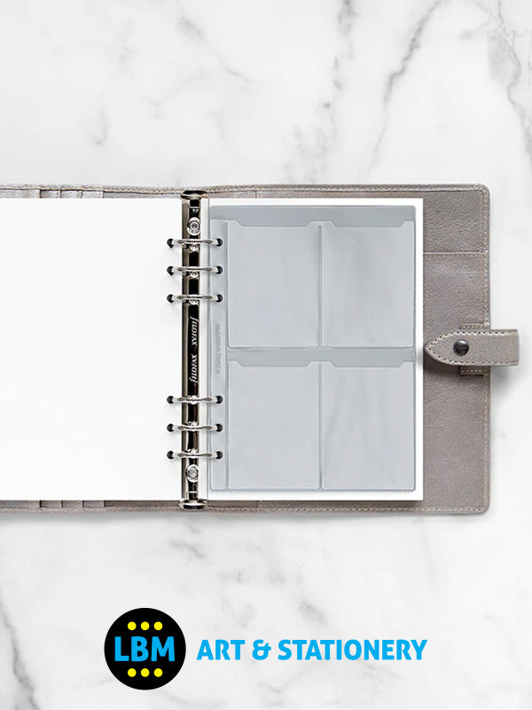 Filofax - A5 size Business Card Holder Organiser Refill 343616 - LBM Art & Stationery Store