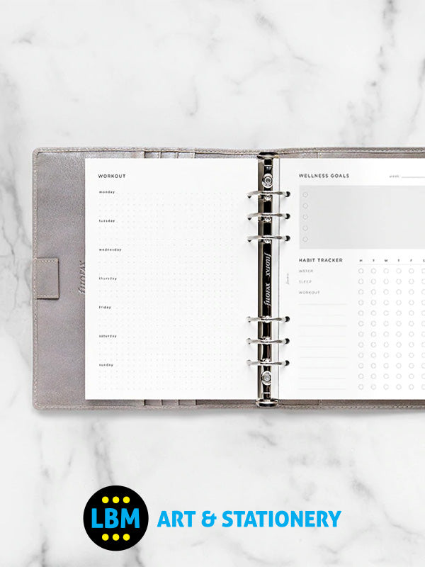 Filofax - A5 size Wellness Tracker Notepaper Organiser Refill 132687 - LBM Art & Stationery Store