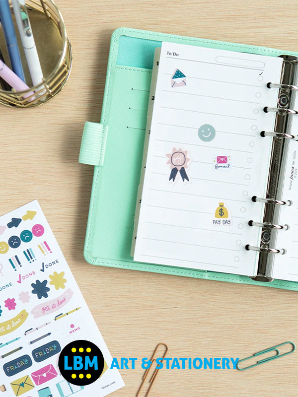 Filofax - Everyday Study & Work Assorted Stickers Personal A5 Multifit 132836 - LBM Art & Stationery Store