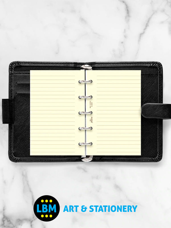 Filofax - Mini size Cotton Cream Ruled Lined Notepaper Organiser Refill 513053 - LBM Art & Stationery Store