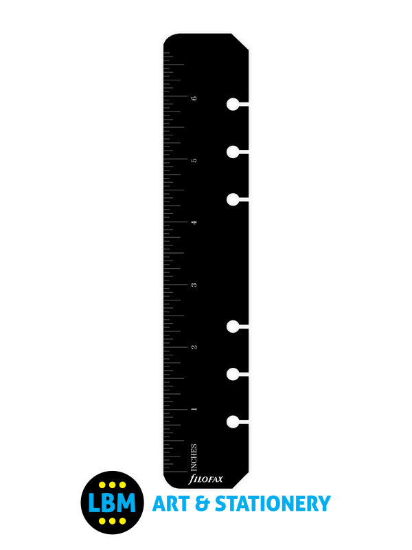 Filofax - Personal size Black Ruler Today Page Marker Organiser Refill 133609 - LBM Art & Stationery Store