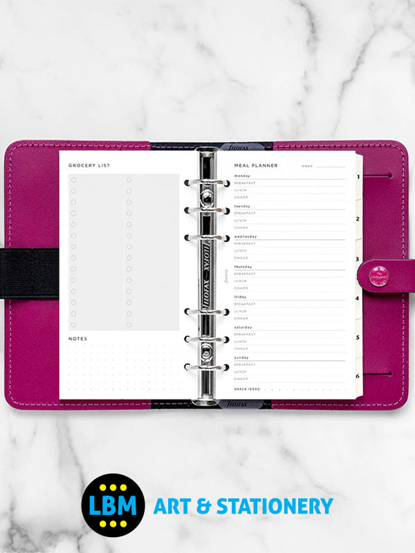 Filofax - Personal size Meal Planner Notepaper Organiser Refill 132684 - LBM Art & Stationery Store