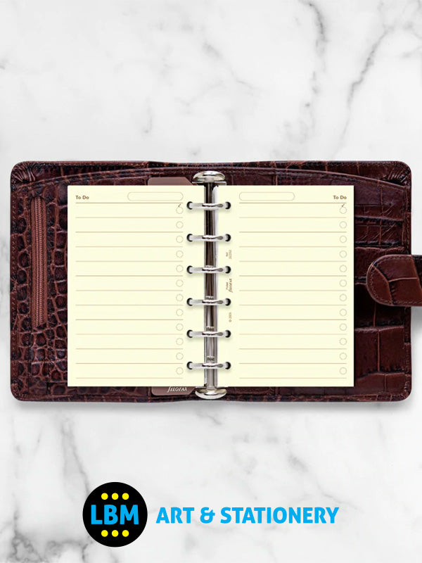 Filofax - Pocket size Cotton Cream To Do Notepaper Organiser Refill 212253 - LBM Art & Stationery Store