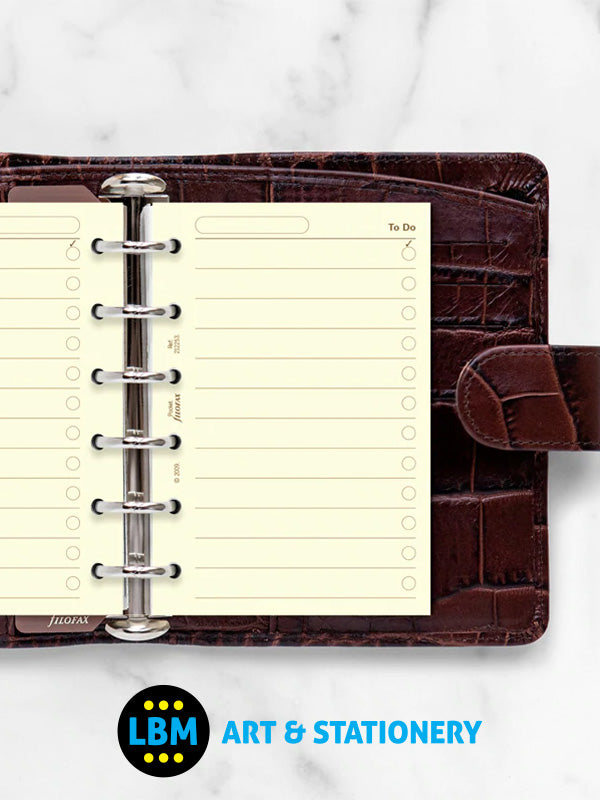 Filofax - Pocket size Cotton Cream To Do Notepaper Organiser Refill 212253 - LBM Art & Stationery Store