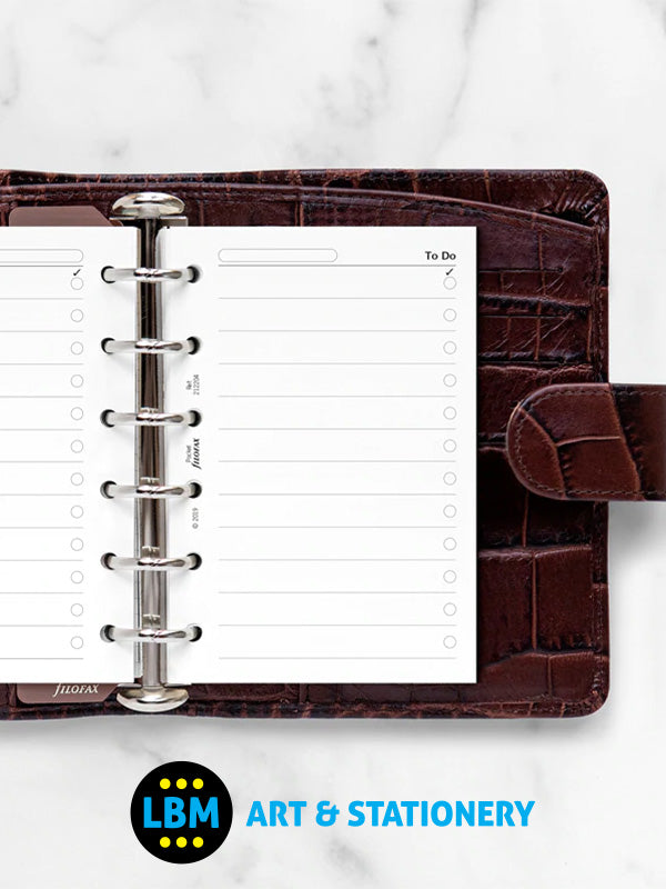Filofax - Pocket size To Do Notepaper Organiser Refill 212204 - LBM Art & Stationery Store