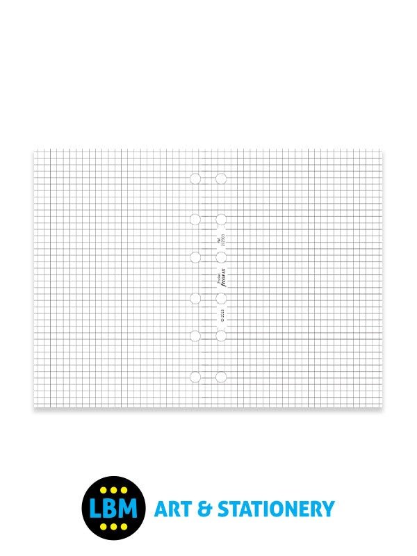 Filofax - Pocket size White Quadrille Squared Notepaper Organiser Refill 212903 - LBM Art & Stationery Store