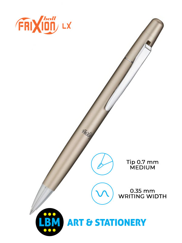 Pilot - FriXion Ball LX Erasable Rollerball Pen 0.7mm Tip - Choose Barrel Colour - BLLF-BK7 - LBM Art & Stationery Store