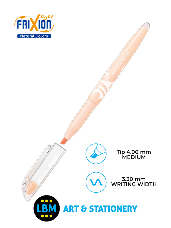 Pilot - FriXion Light Natural Erasable Highlighter Pen 4.0mm Tip - Choose Colour - SW-FL-NATURAL - LBM Art & Stationery Store