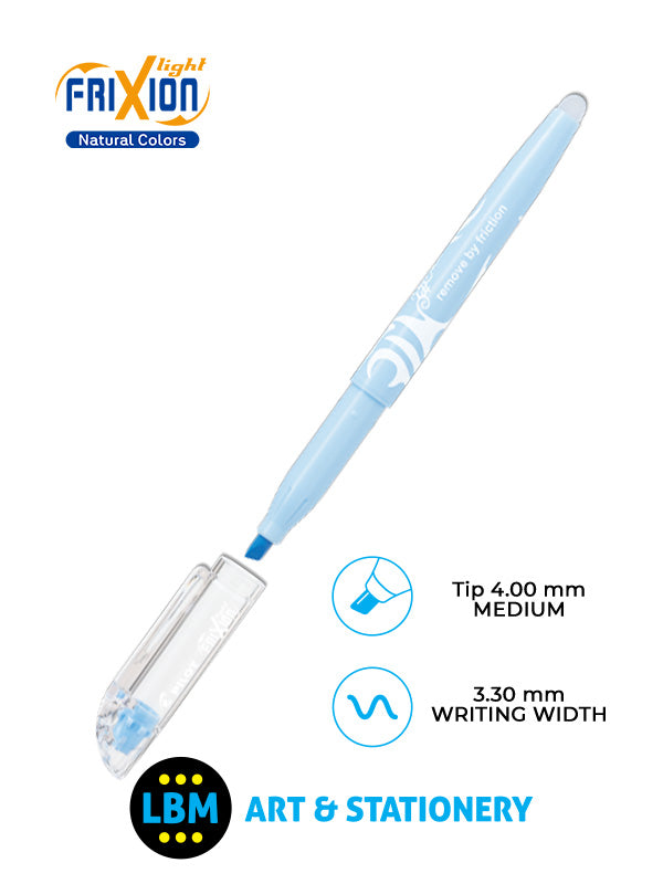Pilot - FriXion Light Natural Erasable Highlighter Pen 4.0mm Tip - Choose Colour - SW-FL-NATURAL - LBM Art & Stationery Store