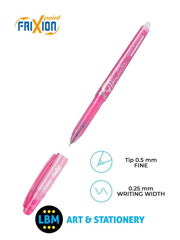 Pilot - FriXion Point Erasable Rollerball Pen 0.5mm Tip - Choose Colour - BL-FRP5 - LBM Art & Stationery Store