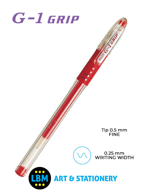 Pilot - G-105 Grip Gel Ink Rollerball Pen - Choose Colour - BLGP-G1-5 - LBM Art & Stationery Store