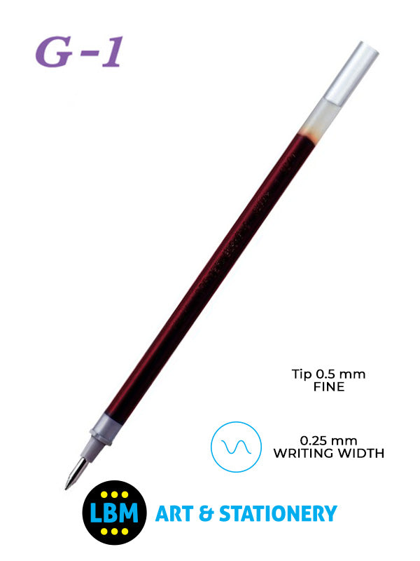 Pilot - G-105 Refills with 0.5mm Tip - Choose Colour - BLS-G1-5 - LBM Art & Stationery Store