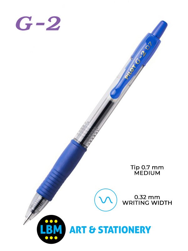 Pilot - G-207 Retractable Rollerball Pen - Choose Colour - BL-G2-7 - LBM Art & Stationery Store