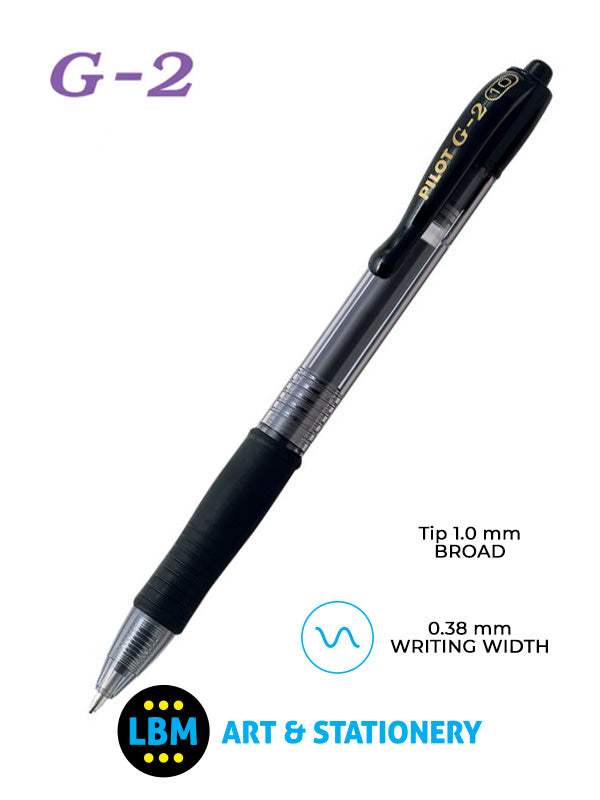 Pilot - G-210 Retractable Rollerball Pen - Choose Colour - BL-G2-10 - LBM Art & Stationery Store