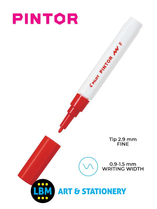 Pilot - Pintor Fine Bullet Tip Marker Pen 2.9mm Tip - Choose Colour - SW-PT-F - LBM Art & Stationery Store