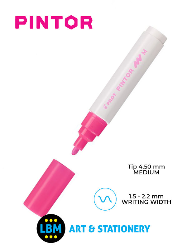 Pilot - Pintor Medium Bullet Tip Marker Pen 4.5mm Tip - Choose Colour - SW-PT-M - LBM Art & Stationery Store