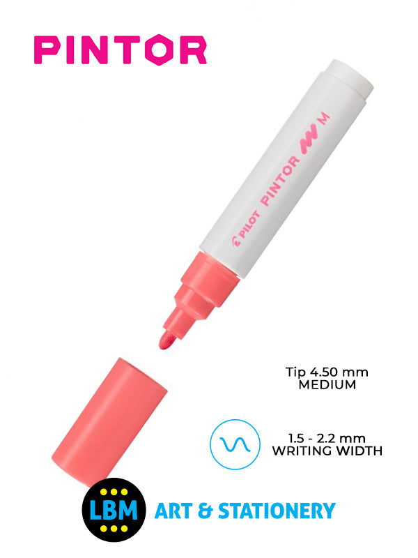 Pilot - Pintor Medium Bullet Tip Marker Pen 4.5mm Tip - Choose Colour - SW-PT-M - LBM Art & Stationery Store