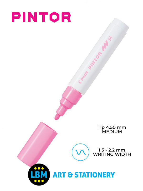 Pilot - Pintor Medium Bullet Tip Marker Pen 4.5mm Tip - Choose Colour - SW-PT-M - LBM Art & Stationery Store