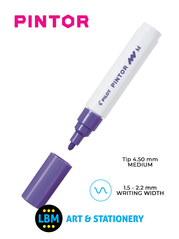 Pilot - Pintor Medium Bullet Tip Marker Pen 4.5mm Tip - Choose Colour - SW-PT-M - LBM Art & Stationery Store