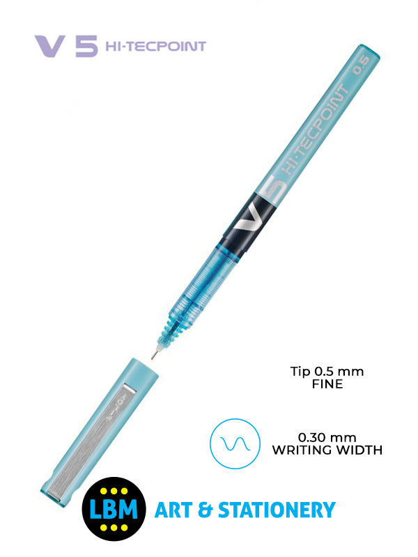 Pilot - V5 Hi-Tecpoint Rollerball Pen - Choose Colour - BX-V5 - LBM Art & Stationery Store